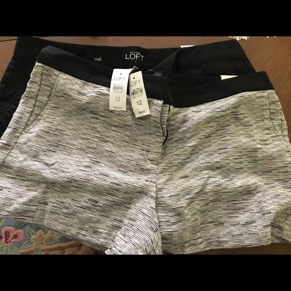 Bundle of two LOFT size 12, 4 in. inseam shorts